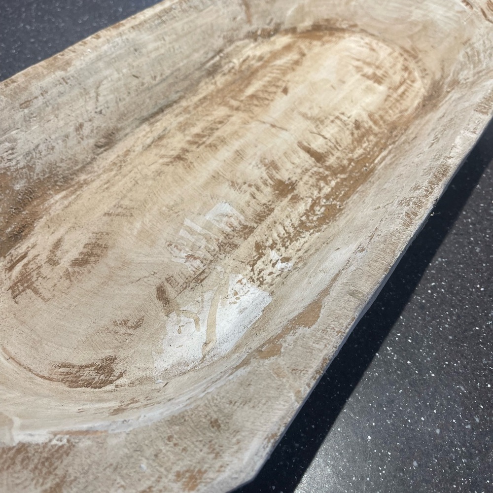 Antique White Bread Bowl - Picture 4 of 6